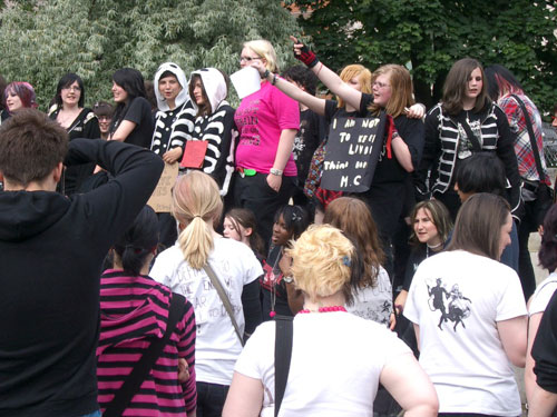 My Chemical Romance Protest Crowd
